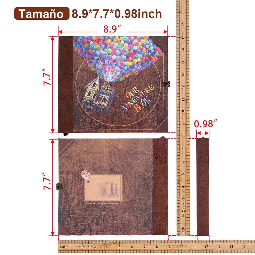 146 Page Scrapbook Our Adventure Book Retro(Handmade Photo Album)