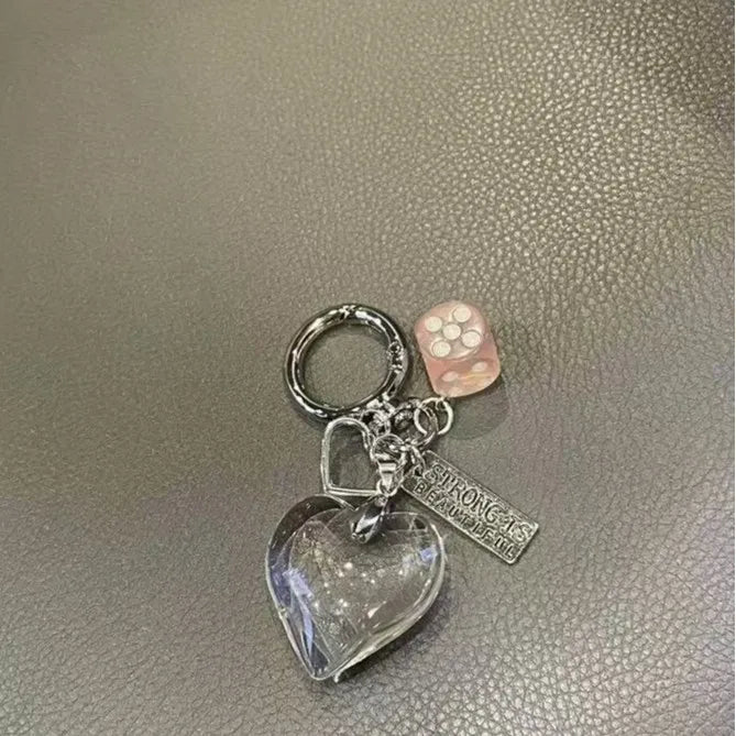 Keychain Y2K Red Heart